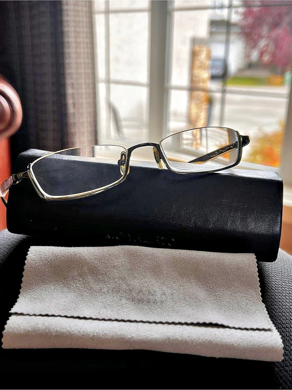 Kio Yamato KT-230 Titanium Eyeglasses Frames Brushed Gunmetal 51-18-140 - Japan